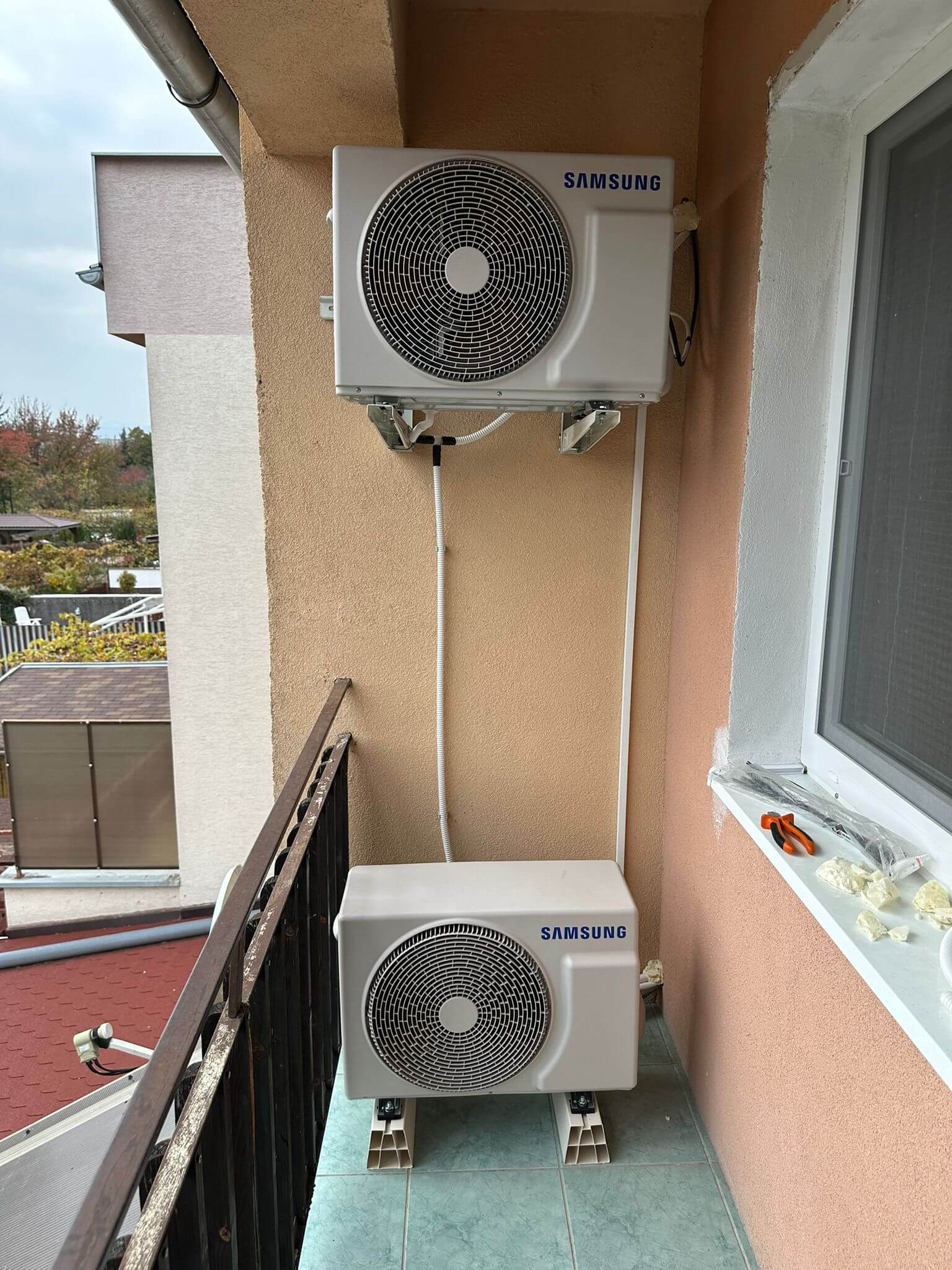 Vonkajšie jednotky klimatizácii Samsung.
